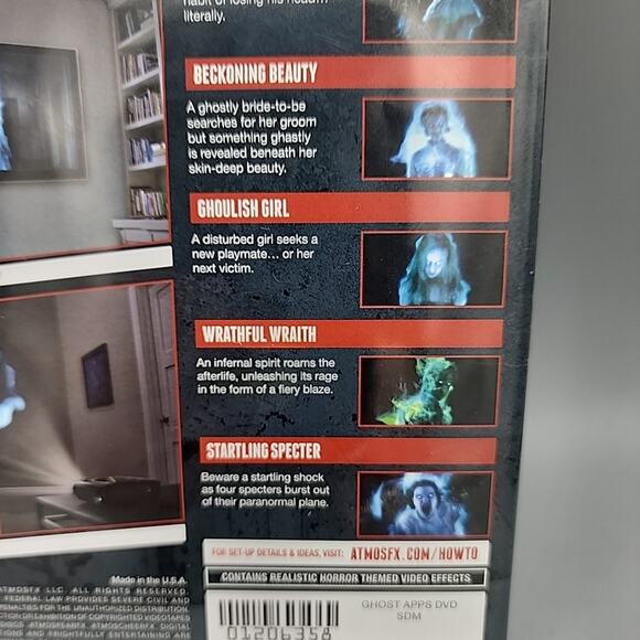 Ghostly Apparitions DVD Atmos Fear FX Frightful Digital Decorations Halloween - Picture 4 of 11
